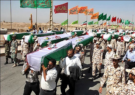 بازگشت پیکرهای 23 شهید دفاع‌مقدس از مرز کردستان عراق