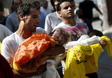 شمار شهدای غزه به 1400 نفر رسید