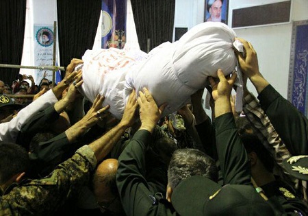 تصاویر/ تدفین یک شهید گمنام در حسینیه غدیر سپاه نینوا استان گلستان