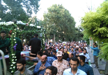 استقبال از دوشهید گمنام در شهرک امیریه شهریار