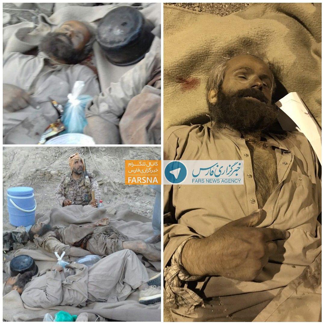 تصاویری از  فرمانده گروهک تروریستی انصارالفرقان پس از هلاکت