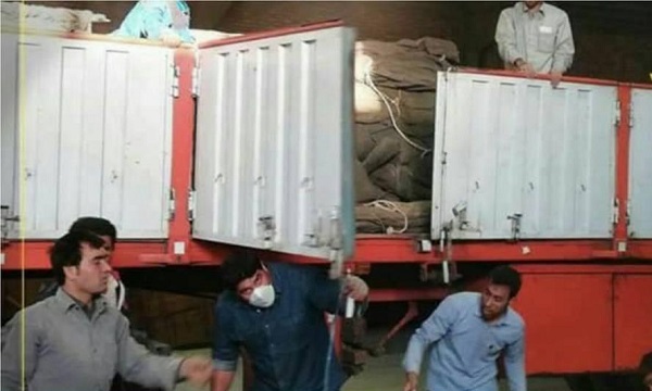 کمک رسانی نیروهای زینبیون و فاطمیون به زلزله زدگان کرمانشاه