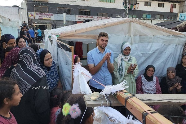 عشق دوران جنگ؛ مراسم ازدواج زوج جوان فلسطینی در غزه+ تصاویر