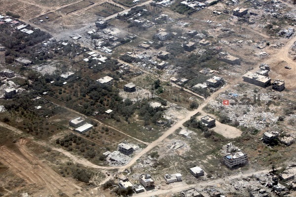 نمای هوایی از حجم گسترده ویرانی‌ها در شهر غزه+ تصاویر
