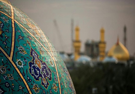 عکس زیبایی از حرم امام حسین(ع) از نمای تل زینبیه