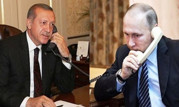 بوتين وأردوغان يبحثان اخر التطورات حول 