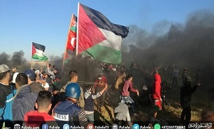 A Palestinian martyred as Great March of Return protests begin