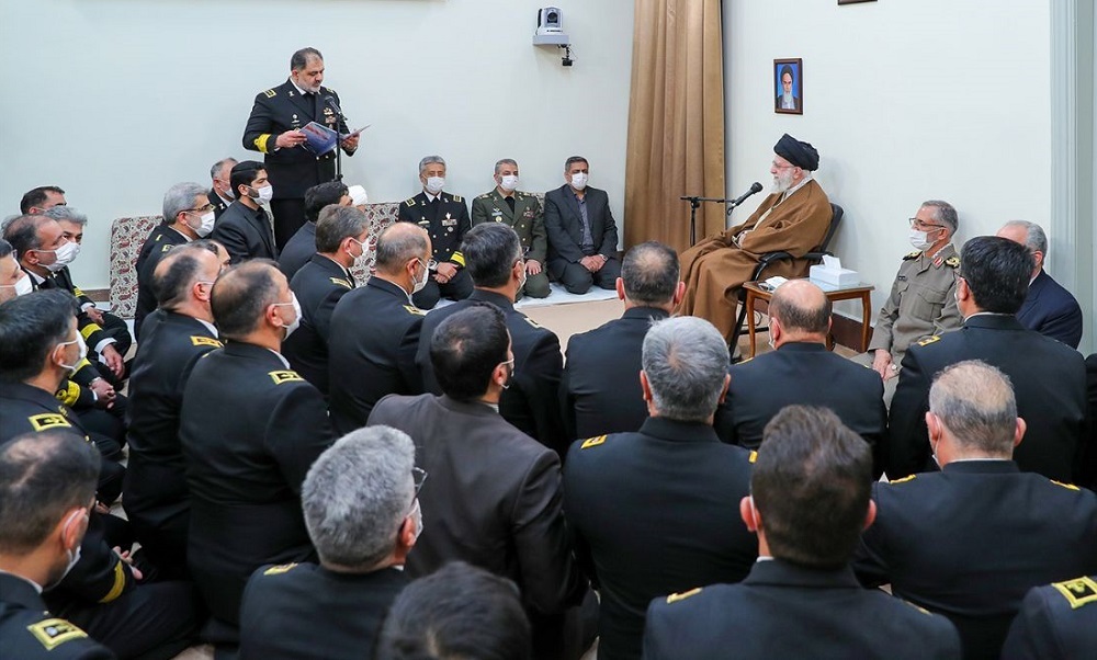 فرماندهان نیروی دریایی ارتش با رهبر معظم انقلاب اسلامی دیدار کردند
